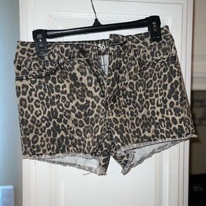Cheetah print shorts
